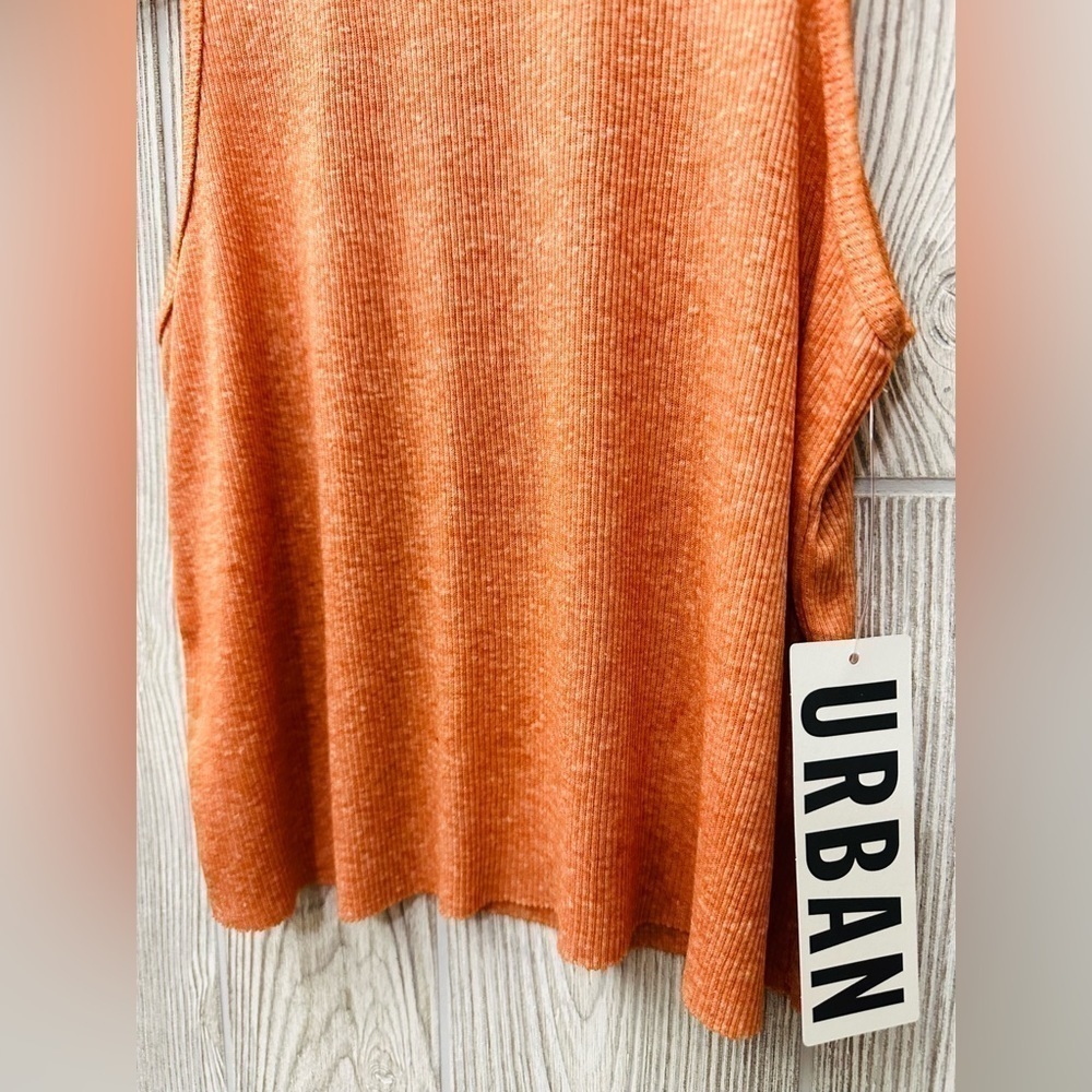 NEW! URBAN OUTFITTERS Godfather Cropped BDG Tank In Rust Orange UO NWT - Picture 5 of 8